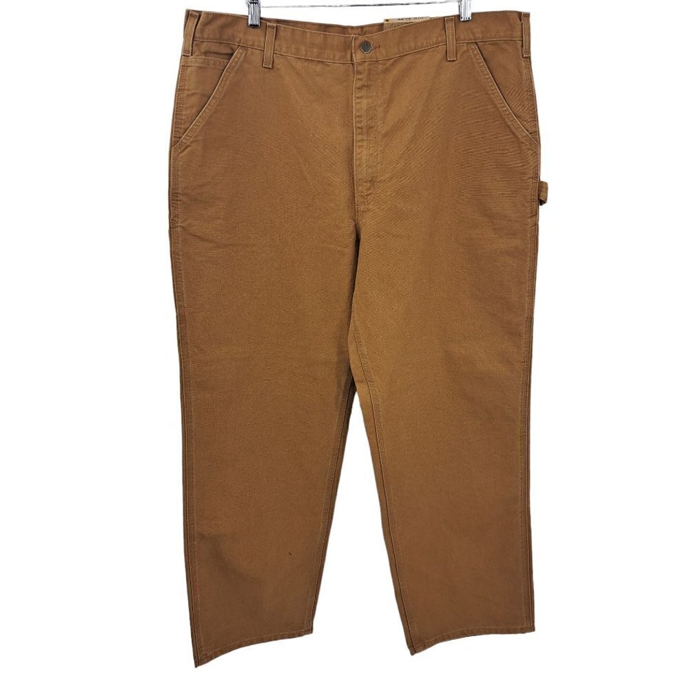 Carhartt Original Fit Washed Duck Work Dungaree Pants Size 42 x 32 Carpenter